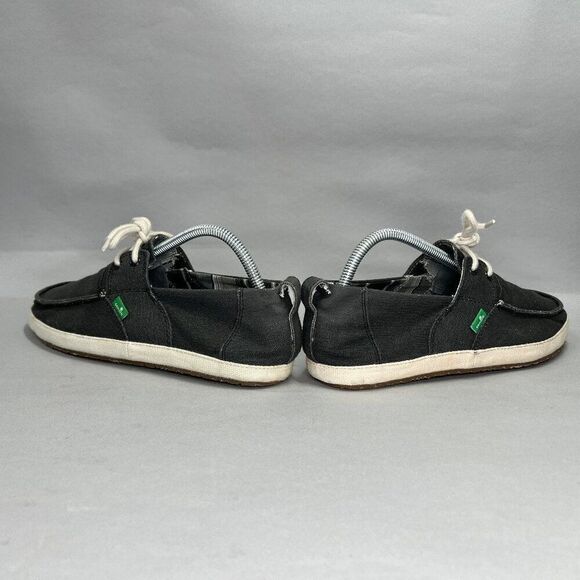 Sanuk Men's Size 8 Dark Gray Canvas Sneakers - Picture 6 of 11